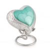 Baby Jade heart keepsake urn