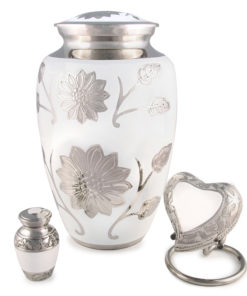 cremation urn floral